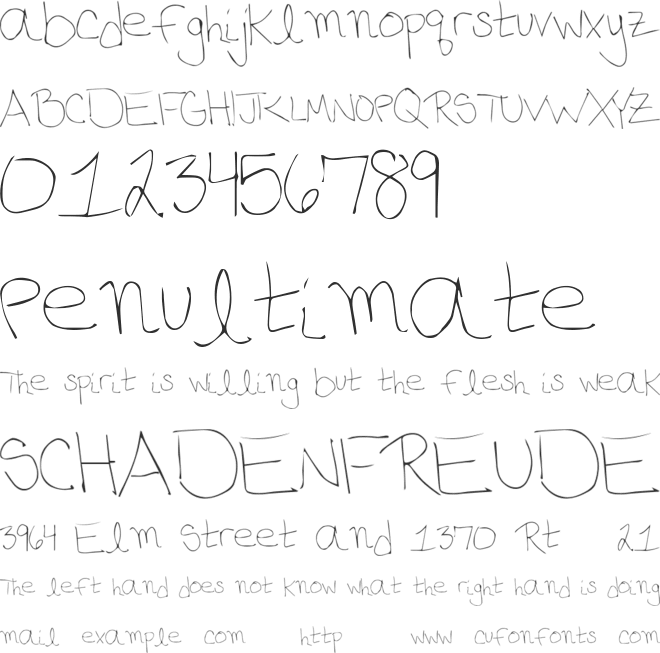 PhoneHome font preview