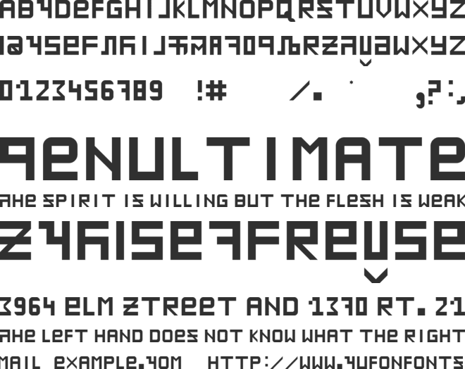 CEMHINGLISH font preview