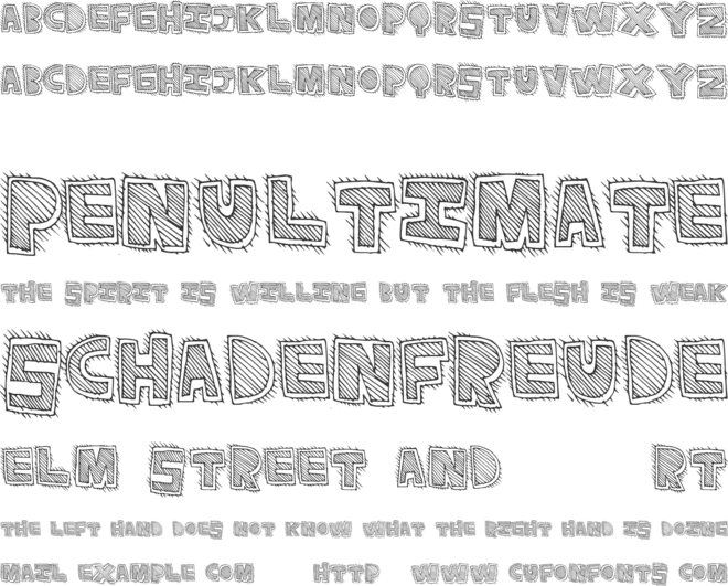 PhatRave font preview