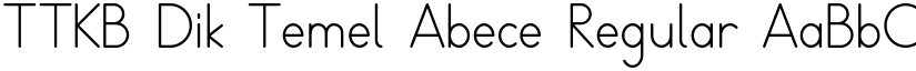 TTKB Dik Temel Abece Regular font