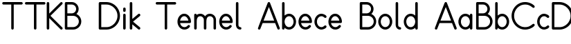 TTKB Dik Temel Abece Bold font