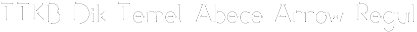 TTKB Dik Temel Abece Arrow Regular font