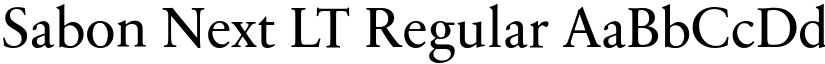 Sabon Next LT Regular font