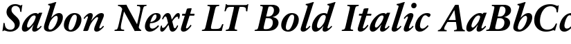 Sabon Next LT Bold Italic font