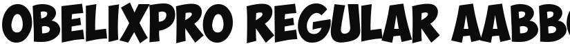 ObelixPro Regular font