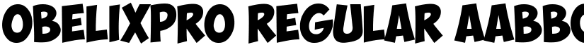 ObelixPro Regular font