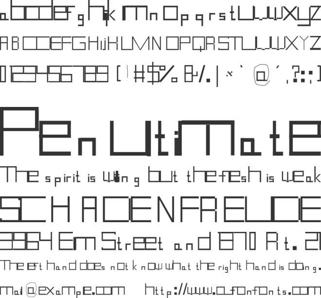 fovyu font preview
