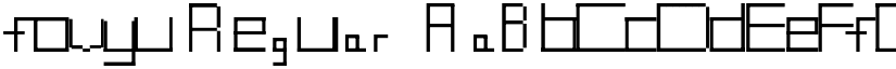 fovyu Regular font