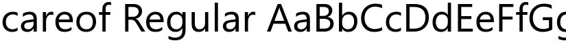 careof Regular font