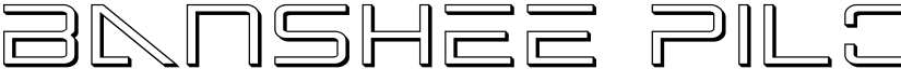 Banshee Pilot 3D Regular font