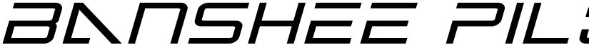Banshee Pilot Bold Italic Bold Italic font