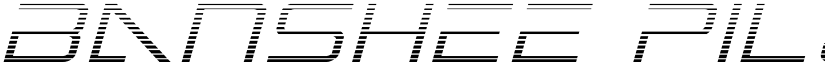 Banshee Pilot Gradient Italic Italic font