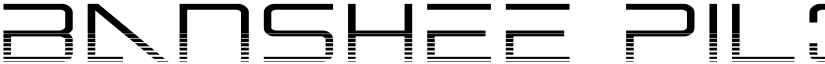 Banshee Pilot Halftone Regular font