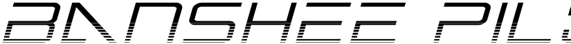 Banshee Pilot Halftone Italic Italic font
