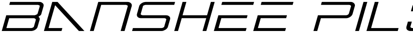 Banshee Pilot Italic Italic font