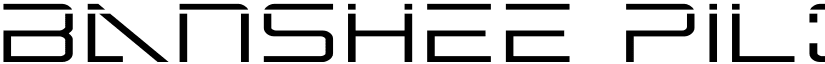 Banshee Pilot Laser Regular font