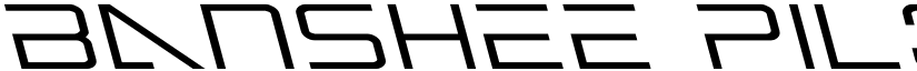 Banshee Pilot Leftalic Italic font