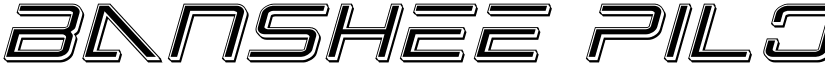 Banshee Pilot Punch Italic Italic font