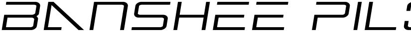 Banshee Pilot Semi-Italic Semi-Italic font