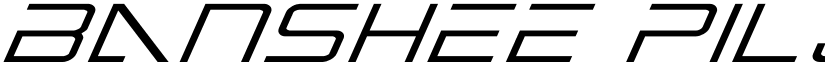 Banshee Pilot Super-Italic Italic font