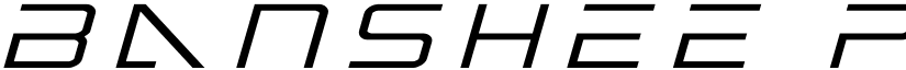 Banshee Pilot Title Italic Italic font