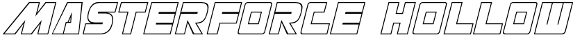 Masterforce Hollow font
