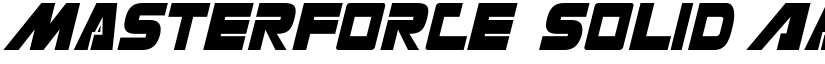 Masterforce Solid font