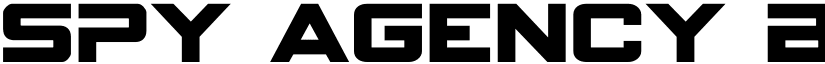 Spy Agency Bold Bold font