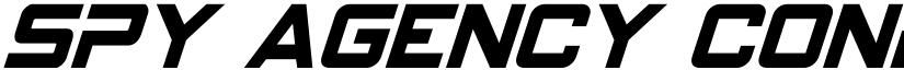 Spy Agency Condensed Italic Condensed Italic font
