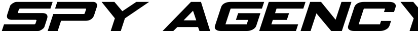 Spy Agency Expanded Italic Expanded Italic font