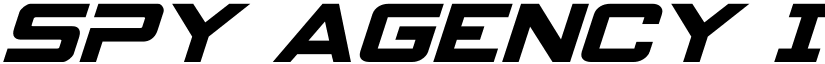 Spy Agency Italic Italic font