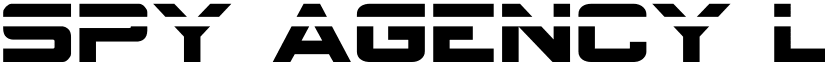 Spy Agency Laser Regular font