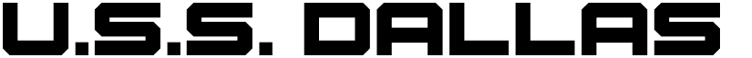 U.S.S. Dallas Bold font