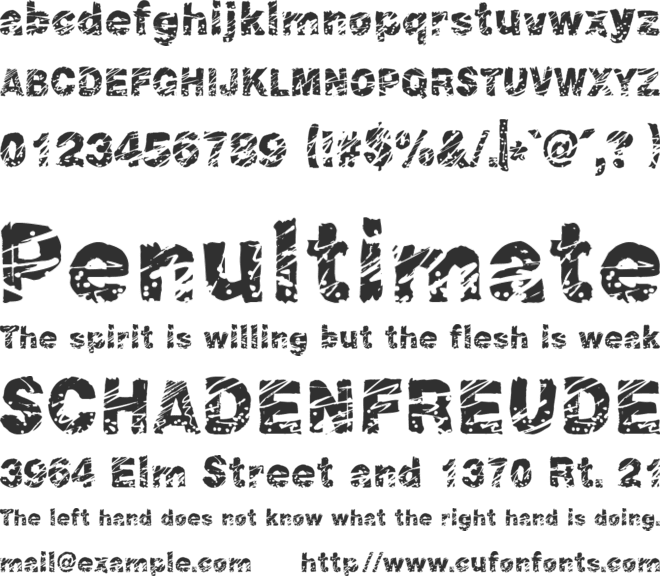 Peroxide font preview