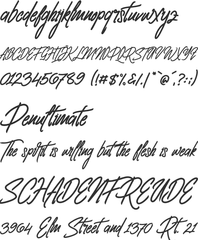 Clovvo Personal Use font preview