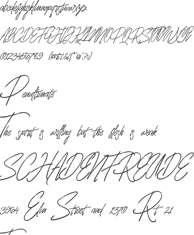 Blarrack Personal Use font preview