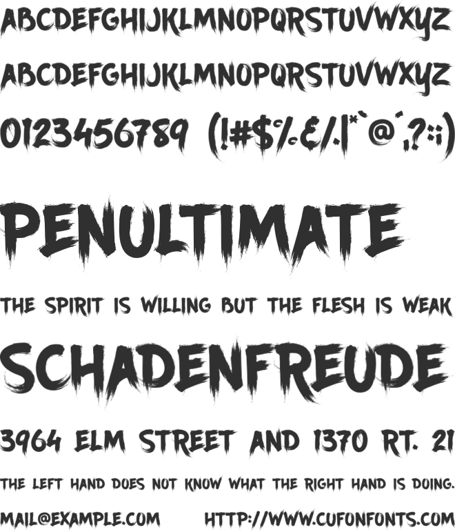 Ancherr Personal Use font preview