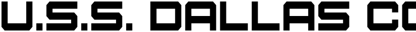 U.S.S. Dallas Condensed font