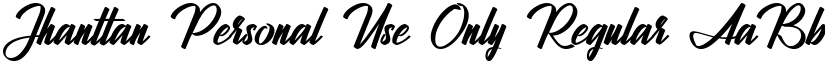 Jhanttan Personal Use Only font download