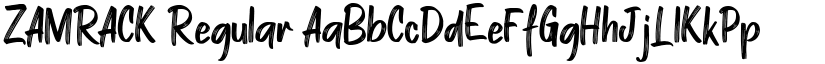 ZAMRACK Regular font