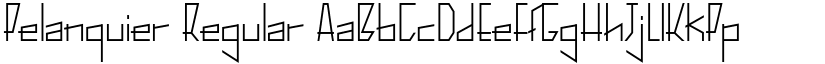 Pelanquier Regular font