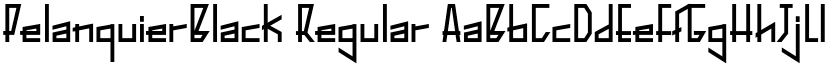 PelanquierBlack Regular font