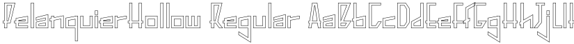 PelanquierHollow Regular font