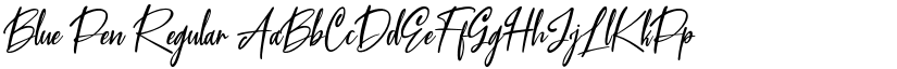 Blue Pen Regular font