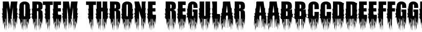 Mortem Throne Regular font