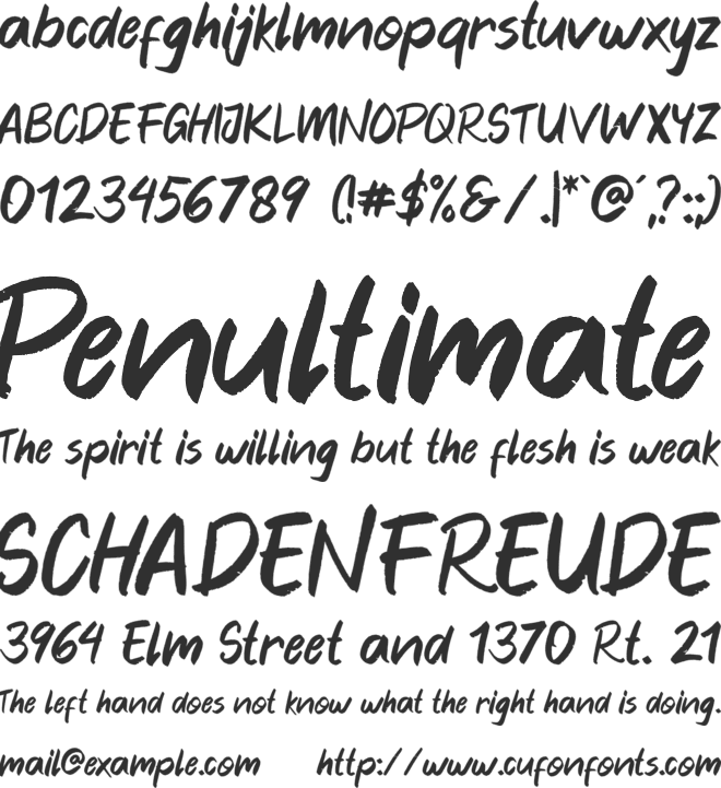 Blankers font preview