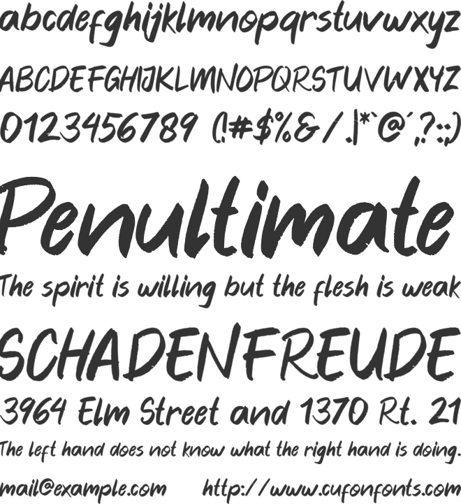 Blankers font preview