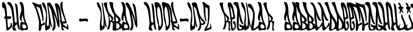 THA FUNK - URBAN HOOK-UPZ Regular font