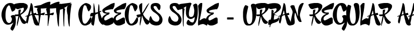 GRAFFITI CHEECKS STYLE - URBAN Regular font