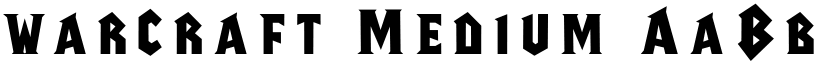 warcraft Medium font